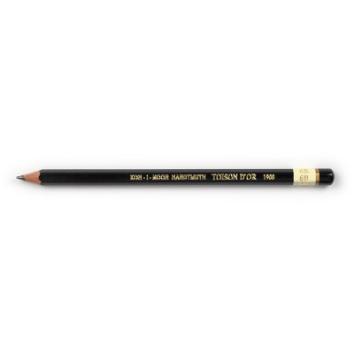 Олівець графітний Koh-i-Noor 6B Toison D&#039;or без гумки корпус Чорний (1900.6B)