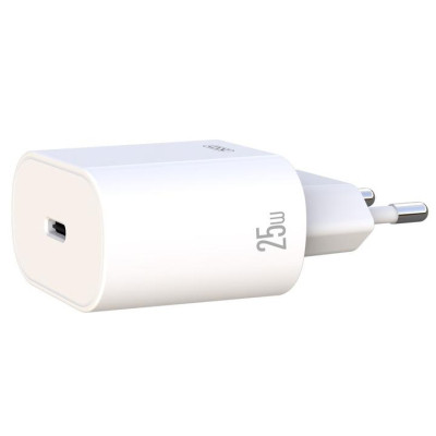 Зарядний пристрій XO L91EU 1хType-C PD25W White (L91-WH)