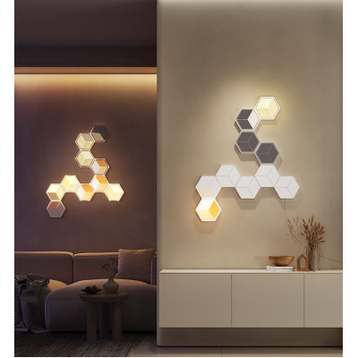 Світильник Govee H106A Glide Hexagon Light Panels Ultra Expansion Pack, 1pc, RGBIC, Wi-Fi/Bluetooth, Purple (H106A007-OF-EU)