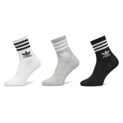 Шкарпетки Adidas Crew Sock 3str IL5023 білий сірий, чорний S (37-39) (4066762038404)