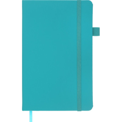 Книга записна Buromax Etalon 125x195 мм 96 аркушів в лінію обкладинка зі штучної шкіри Бірюзова (BM.291260-06)