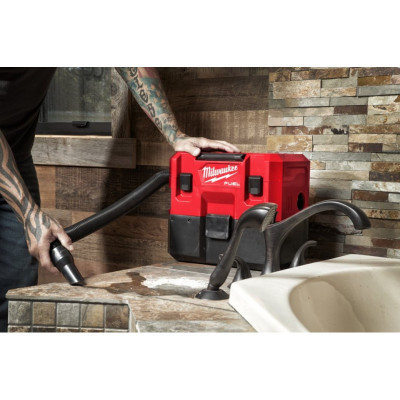 Пилосос будівельний Milwaukee M12 FVCL-0 (без АКБ та ЗП) (4933478186)