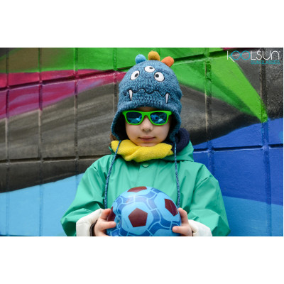 Дитячі сонцезахисні окуляри Koolsun Wave, 1-5 років, неоново-зелен (KS-WANG001)