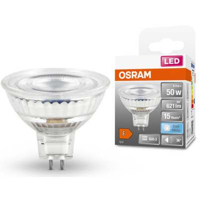 Лампочка Osram LED MR16 50 36 8W/840 12V GU5.3 (4058075433786)