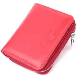 Гаманець ST Leather З натуральної шкіри Червоний (22552)