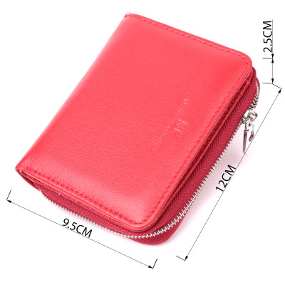 Гаманець ST Leather З натуральної шкіри Червоний (22552)