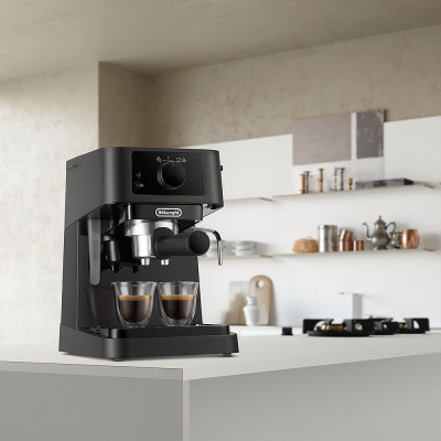 Ріжкова кавоварка еспресо DeLonghi EC 230 BK (EC230BK)