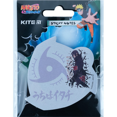 Папір для нотаток Kite з клейким шаром Naruto 70х70 мм, 50 аркушів (NR23-298-1)