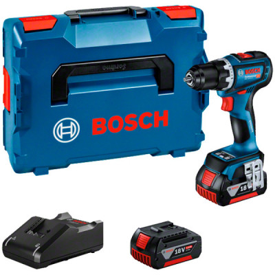 Шуруповерт Bosch GSR 18V-90 C 18V, 2х5Ah, 36-64Нм, 0-2100 об/хв, кейс, 1.1кг (0.601.9K6.006)