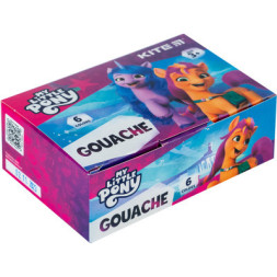 Гуашеві фарби Kite Little Pony 6 кольорів, 20 мл (LP23-062)