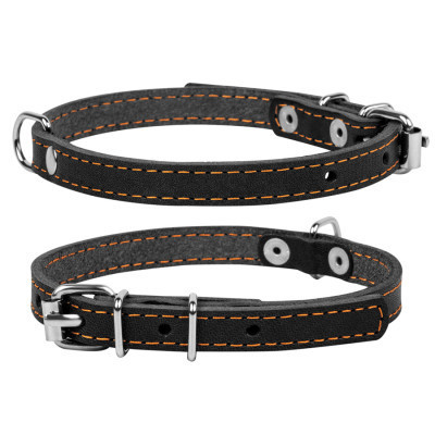 Нашийник для тварин Collar одинарний Ш 20 мм Д 32-40 см чорний (01331)
