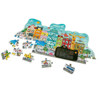 Пазл Hape Міський пейзаж з анімацією 49 елементів (E1629)