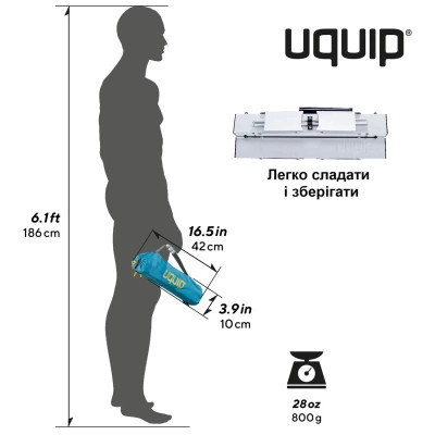 Туристичний стіл Uquip Handy Silver (244110)