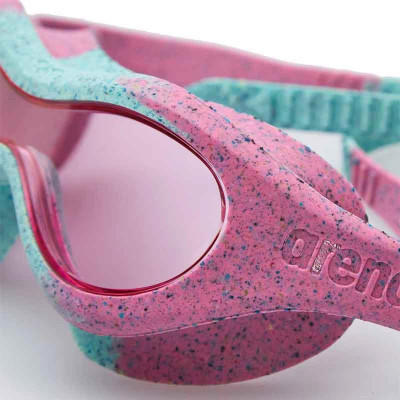 Окуляри для плавання Arena Spider Kids Mask рожевий, бірюзовий 004287-902 (3468336926345)