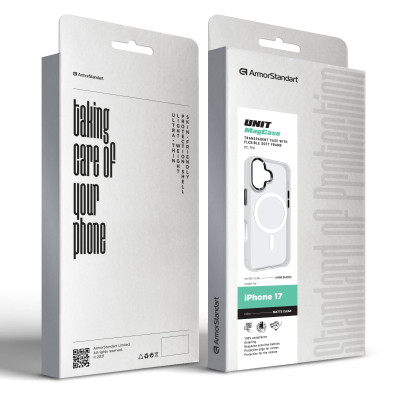 Чохол до мобільного телефона Armorstandart Unit MagCase Apple iPhone 17 Matte Clear (ARM86283)