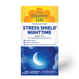 Вітамінно-мінеральний комплекс Country Life Комплекс для Здорового Сну, Stress Shield, 60 вегетаріанськи (CLF5042)