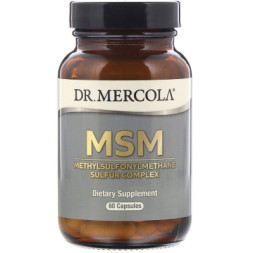Вітамінно-мінеральний комплекс Dr. Mercola МСМ, Комплекс метилсульфонілметану сірки, MSM, 60 капсул (MCL01500)