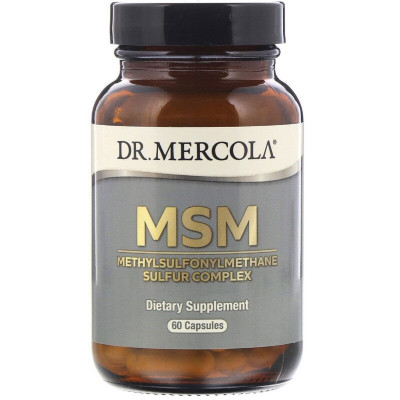 Вітамінно-мінеральний комплекс Dr. Mercola МСМ, Комплекс метилсульфонілметану сірки, MSM, 60 капсул (MCL01500)
