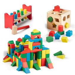 Розвиваюча іграшка Melissa&amp;Doug МЕГА-набір Кубики/Сортер/Стучалка (MD93685)