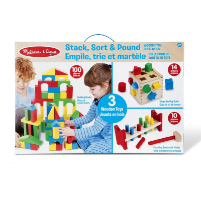 Розвиваюча іграшка Melissa&amp;Doug МЕГА-набір Кубики/Сортер/Стучалка (MD93685)