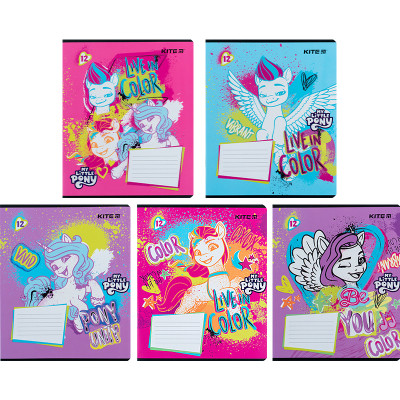 Зошит Kite My Little Pony 12 аркушів, лінія (LP24-234)