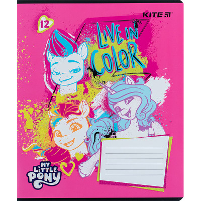 Зошит Kite My Little Pony 12 аркушів, лінія (LP24-234)