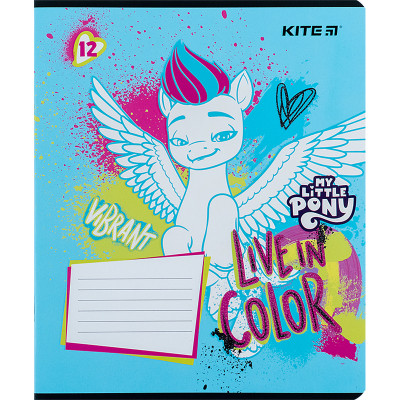 Зошит Kite My Little Pony 12 аркушів, лінія (LP24-234)