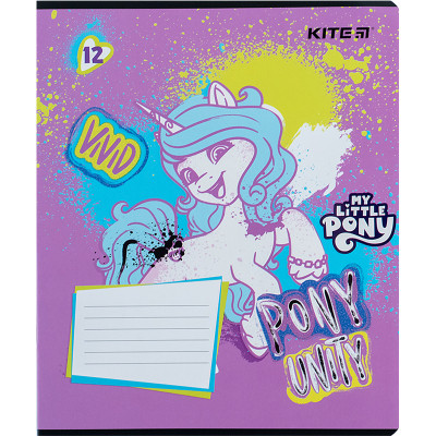 Зошит Kite My Little Pony 12 аркушів, лінія (LP24-234)