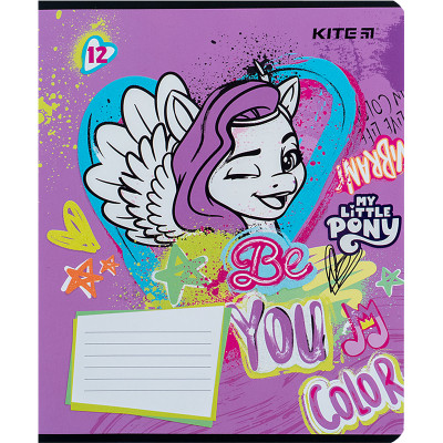 Зошит Kite My Little Pony 12 аркушів, лінія (LP24-234)