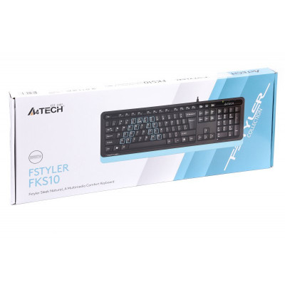 Клавіатура A4Tech FKS10 USB Blue