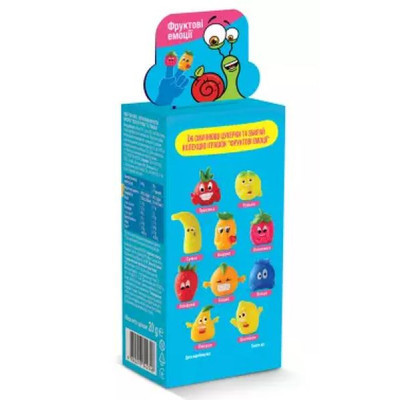 Цукерка Bob Snail Равлик Боб набір Яблуко-груша з іграшкою 51 г (4820219342748)