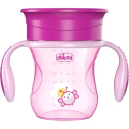 Поїльник-непроливайка Chicco Perfect Cup 12 м+ Рожева 200 мл (06951.10)