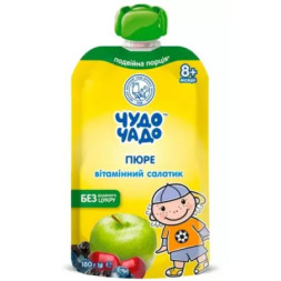 Дитяче пюре Чудо-Чадо Вітамінний салатик 180 г (4820016254596)