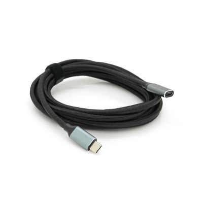 Дата кабель USB-C M/F 3.0m USB 3.2 Gen2 100W 10Gbps 4K60Hz black Voltronic (YT-TC-TC-EXB-3m)