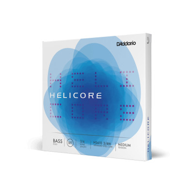 Струни для контрабаса D&#039;Addario Helicore Solo Bass String Set 3/4 Scale Medium Tension (HS610 3/4M)