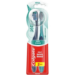 Зубна щітка Colgate 360 Суперчистота всієї ротової порожнини 2 шт. (8718951561441)