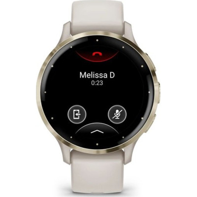 Смарт-годинник Garmin Venu 3S, Ivory + Soft Gold, GPS (010-02785-04)