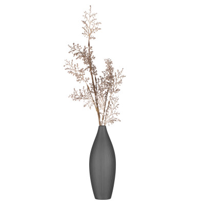 Ваза Ardesto Siena, 7х23см, порцеляна, сірий (AR3806B)