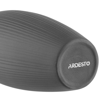 Ваза Ardesto Siena, 7х23см, порцеляна, сірий (AR3806B)