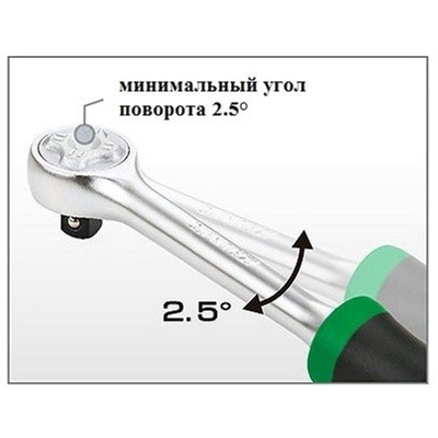 Тріскачка Toptul 1/4&quot; 72 зуби 145 мм круговий перемикач (CJFM0815)