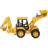 Спецтехніка Bruder Дорожній навантажувач з екскаватором JCB (02428)