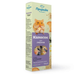 Ласощі для гризунів Природа &quot;Колосок&quot; бісквіт 140 г (4820157400197)