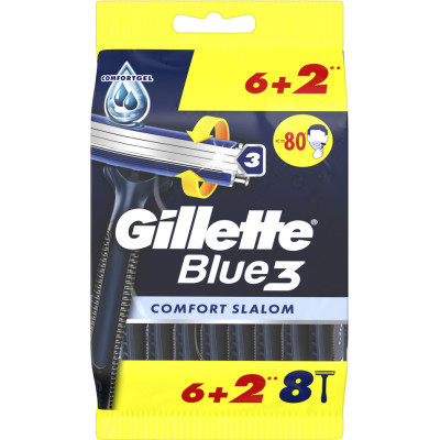 Бритва Gillette Blue 3 Comfort Slalom 8 шт. (8006540808764)