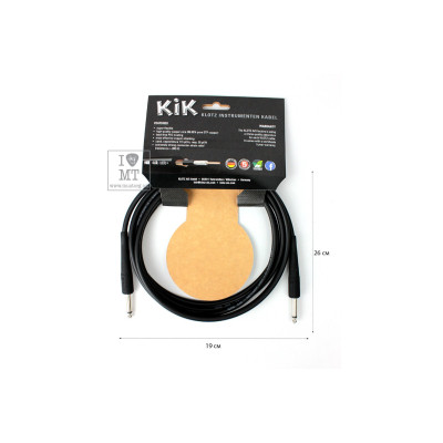 Інструментальний кабель Klotz KIK Instrument Cable Black 3 m (228221)
