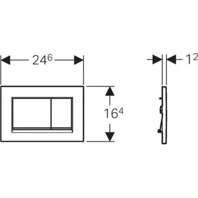 Панель змиву Geberit Sigma 30 хром мат (115.883.JQ.1)
