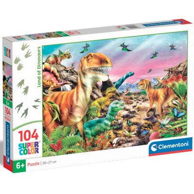 Пазл Clementoni Noli Land of Dinosaurs 104 елементи (25768)