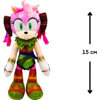 М&#039;яка іграшка Sonic Prime на кліпсі – Емі 15 см (SON7004F)