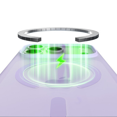 Чохол до мобільного телефона Belkin Magnetic Protective Grip iPhone 17 Pro Lavender (MSA035HQLV)