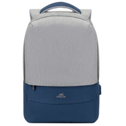 Рюкзак для ноутбука RivaCase 15.6&quot; 7562 Anti-theft, water-repellent, Grey / Dark Blue (7562Grey/DarkBlue)