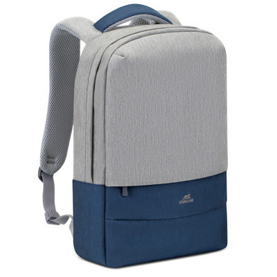 Рюкзак для ноутбука RivaCase 15.6&quot; 7562 Anti-theft, water-repellent, Grey / Dark Blue (7562Grey/DarkBlue)